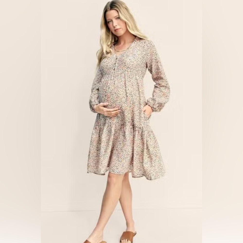 Carters Women’s Button Front Floral Dress - Maternity